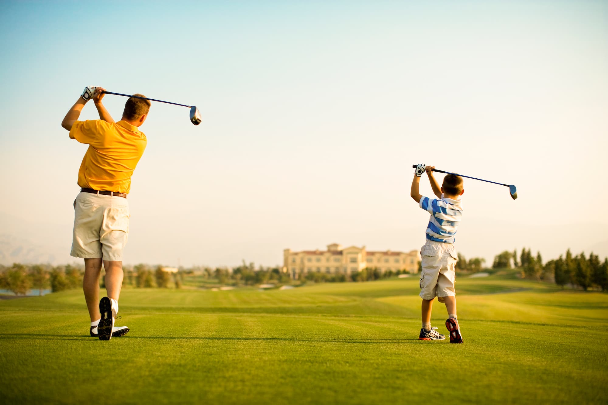 Family golf outing