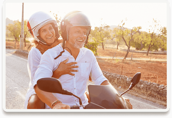 couple moped tour